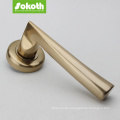 Gold door handle on rose with OEM service